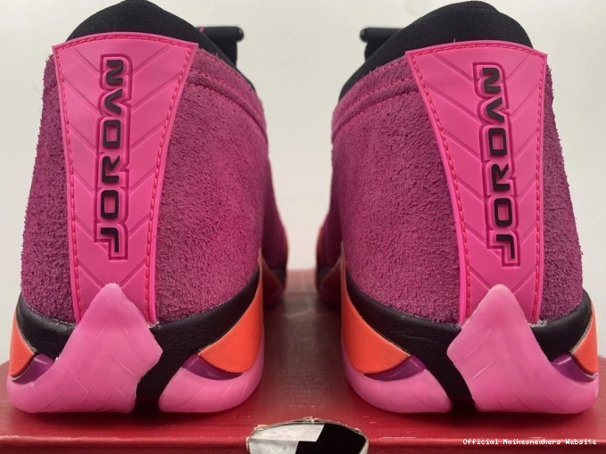 Official Maikesneakers DH4121-600 Low Shocking (W) Pink Jordan 14 Retro 0816